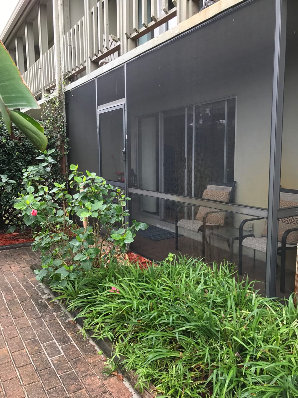 Screened lanai
