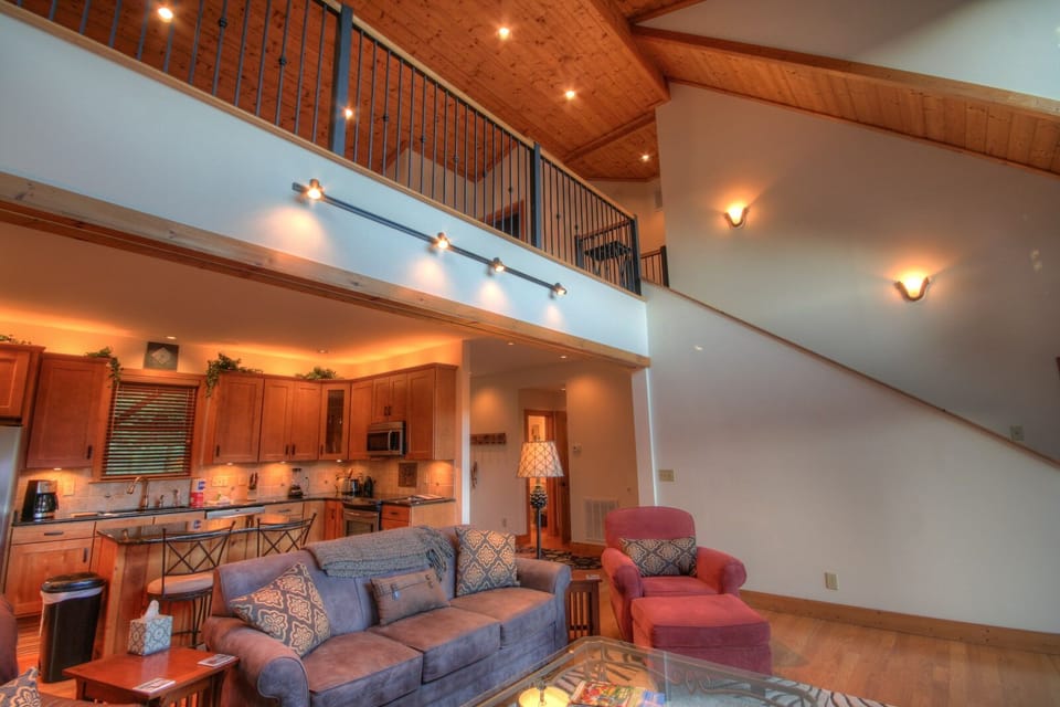 Grandfather Lookout Stairs to Game Room/Loft over Kitchen/Living Area