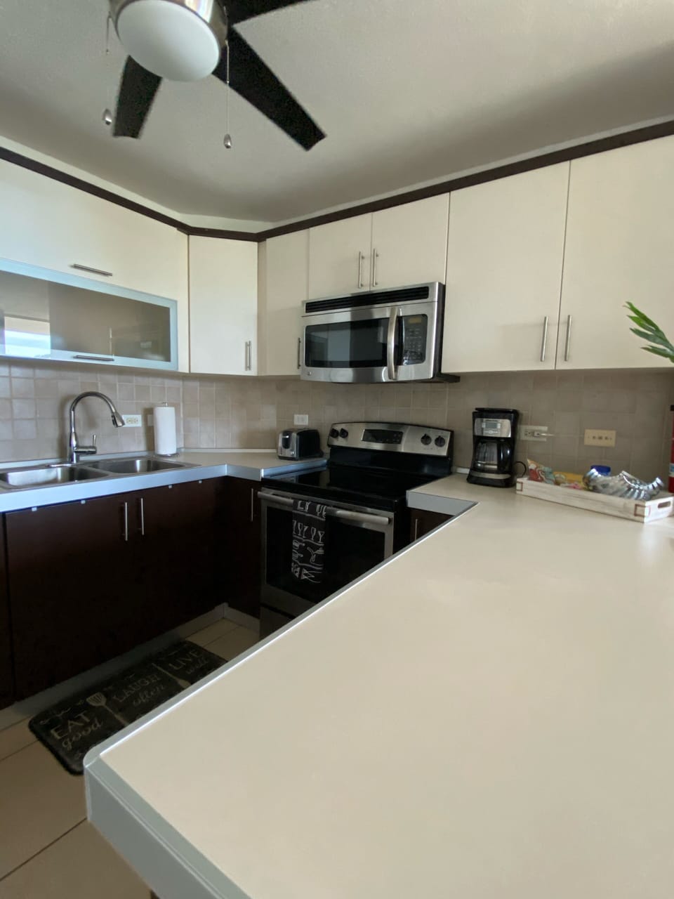 SS appliances, others inside cabinets as well as dishes, glasses, etc
