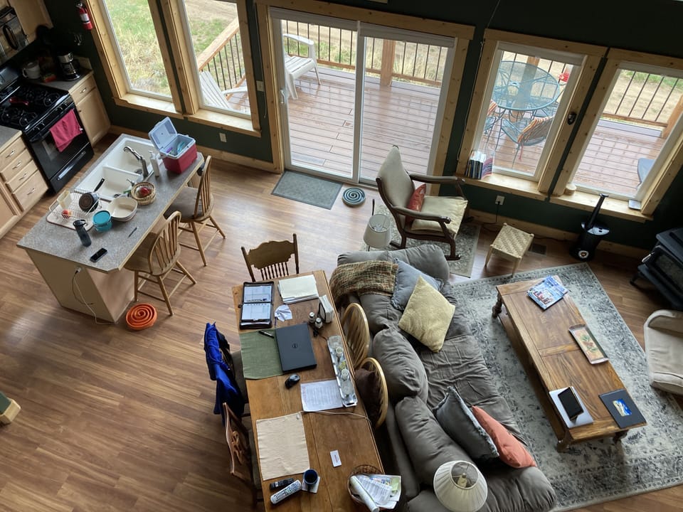 View of main floor from the loft