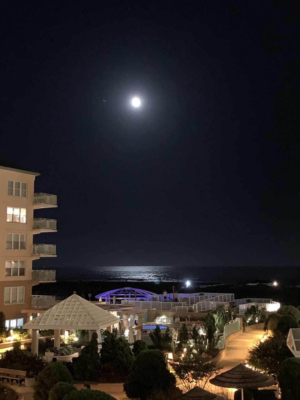 Beautiful Oceanview at Night