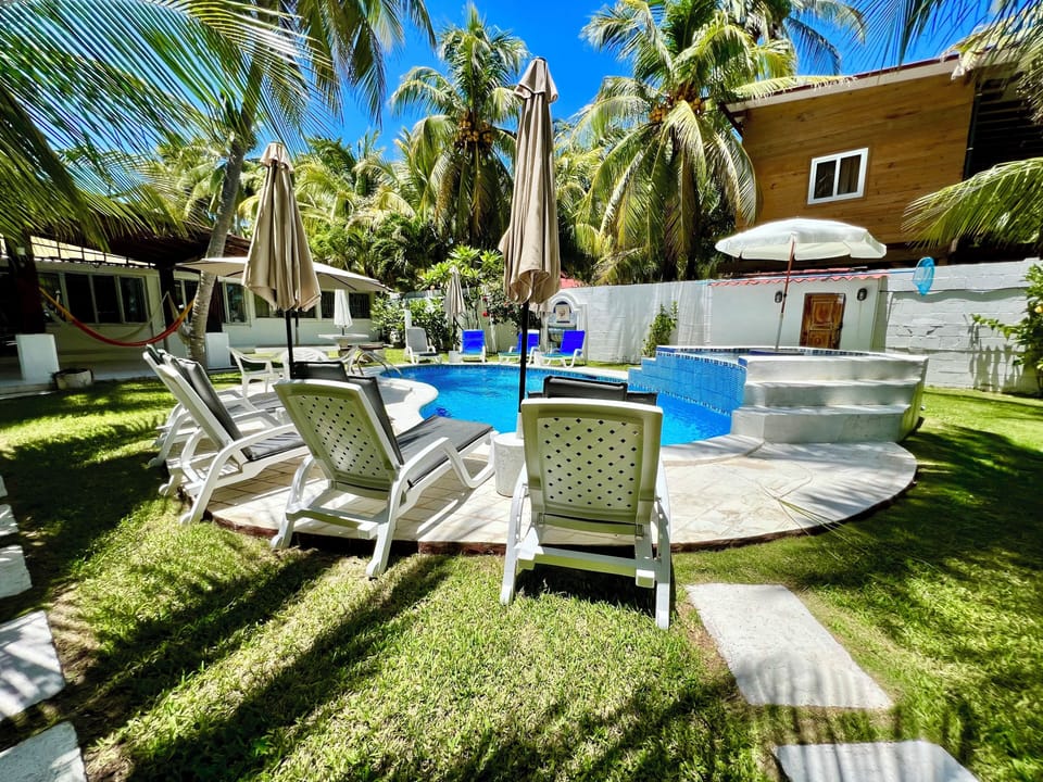Relax by the pool. 