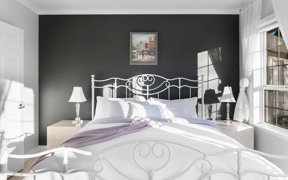 Gorgeous Master with ocean views & French doors out to large private patio