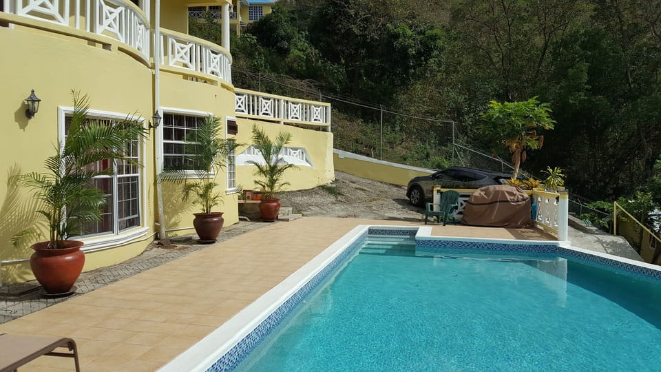 Park right next to your villa