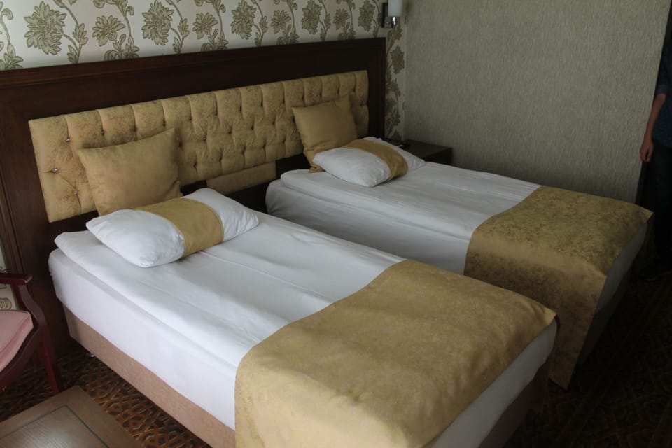 Minibar, desk, WiFi (free), bed sheets