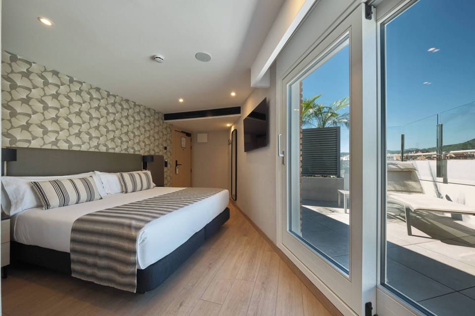 Premium Triple Room, Terrace (Pool) | In-room safe, desk, iron/ironing board, free WiFi
