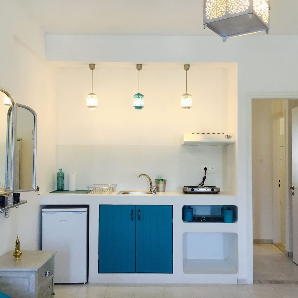 Apartment, Sea View (Rebecca) | Private kitchenette | Fridge, stovetop, espresso maker, coffee/tea maker