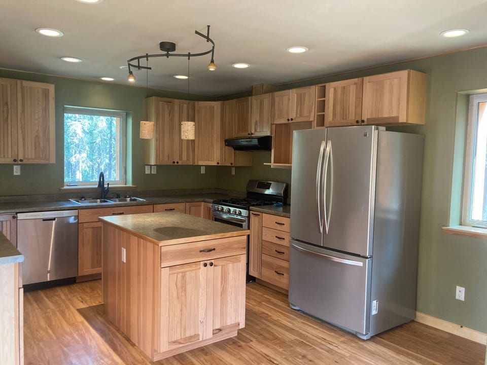 Snowberry Chalet | Private kitchen | Coffee/tea maker, fridge, microwave, stovetop