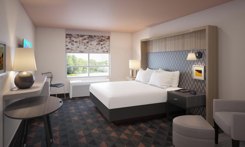 Premium bedding, down comforters, pillowtop beds, desk