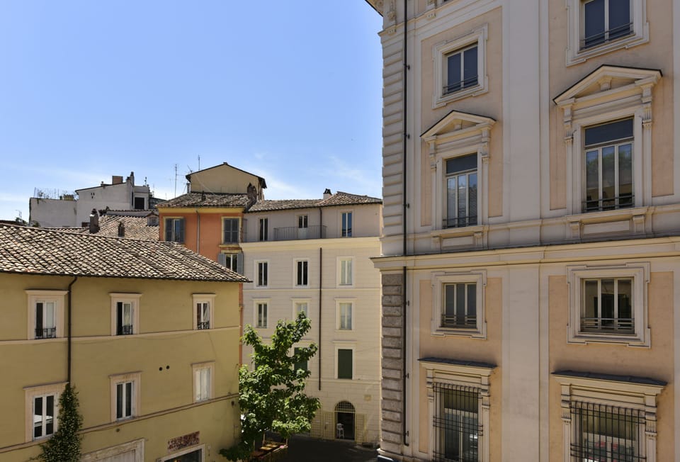 View of the neighborhood from the windows of the apartment