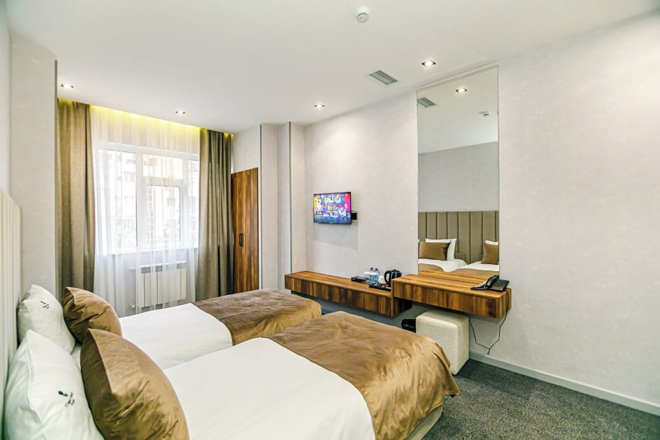 Standard Twin Room, 1 Bedroom, City View | Desk, rollaway beds, free wired internet