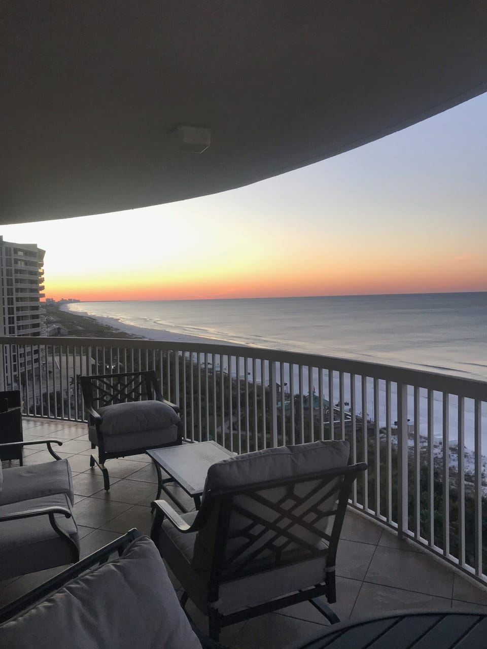 View from our balcony

