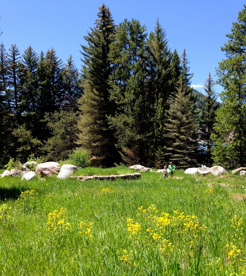 Summertime hiking in Vail.