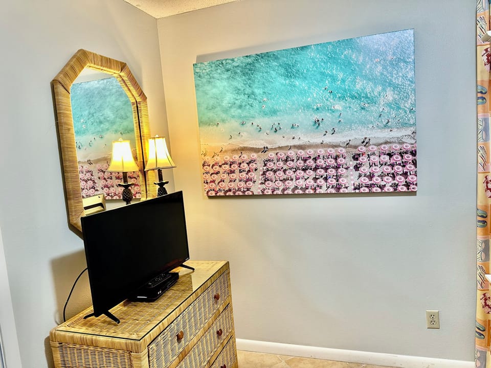 The kids will also have storage and a flat screen of their own to enjoy!