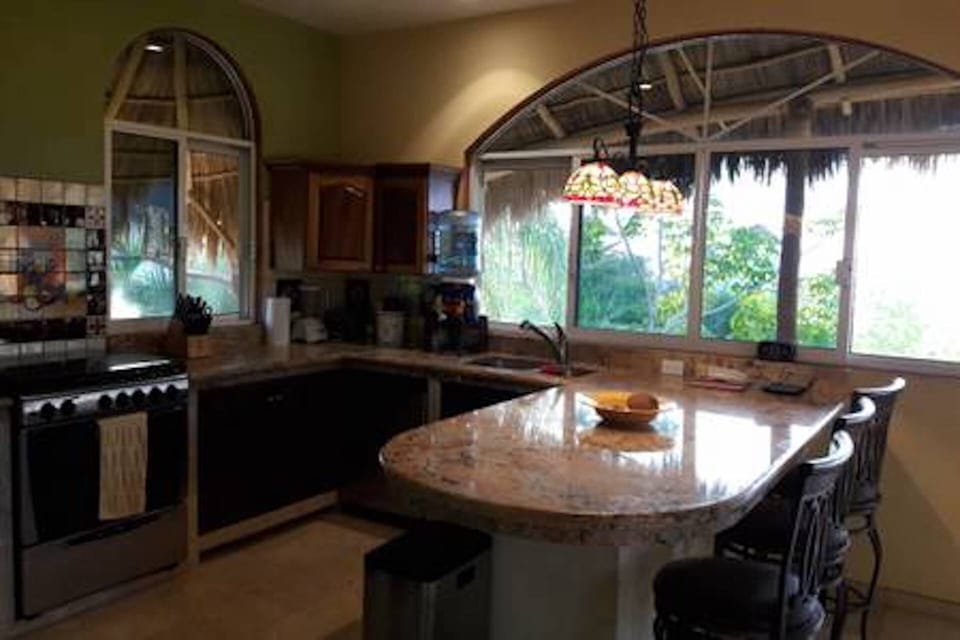 Kitchen with Ocean views