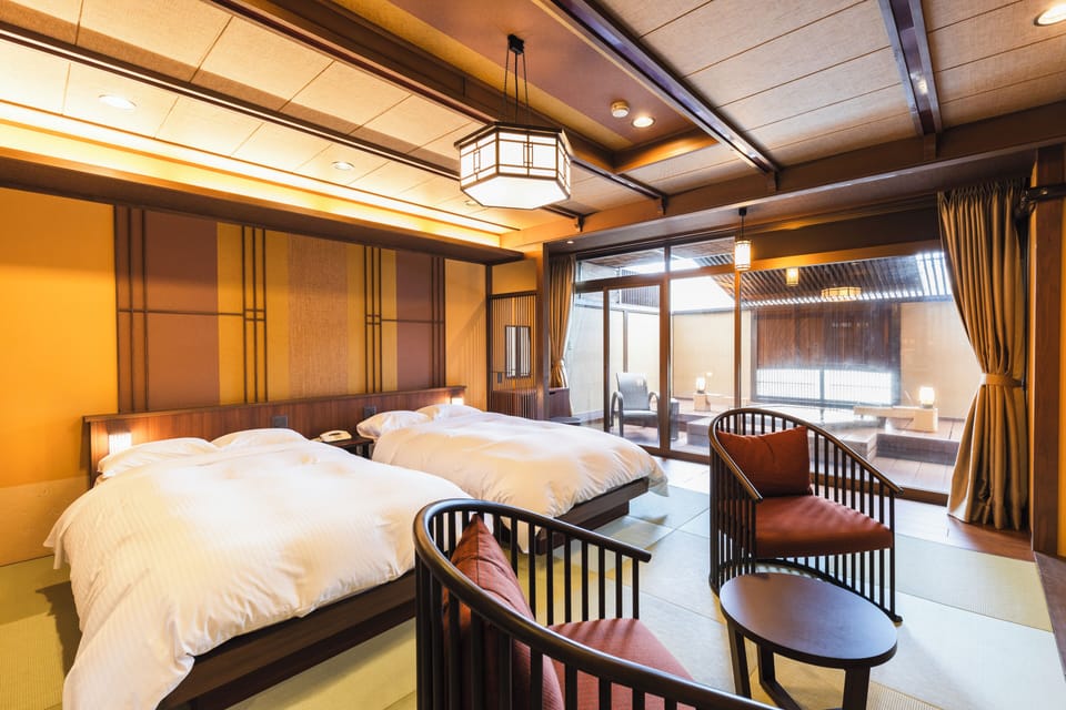 Traditional Room, Non Smoking (With open-air bath) | In-room safe, desk, laptop workspace, blackout drapes
