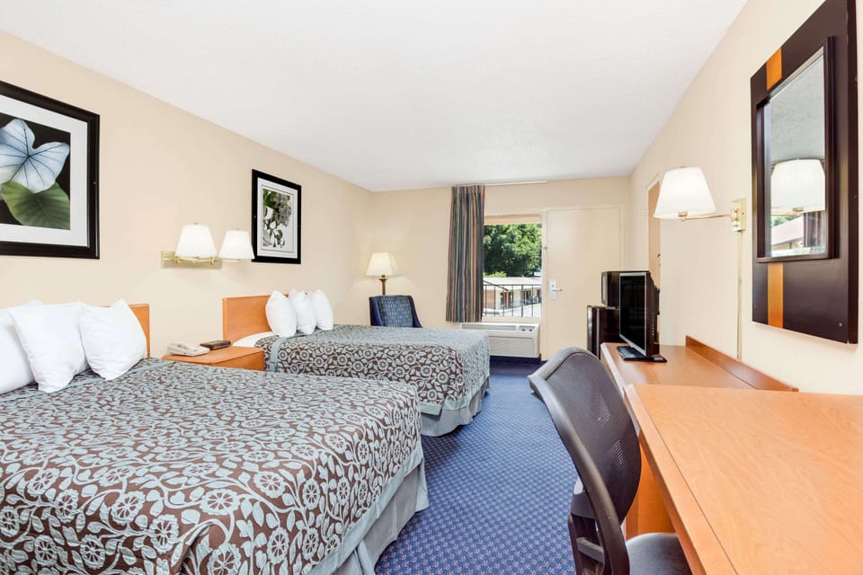 Individually furnished, desk, blackout drapes, rollaway beds
