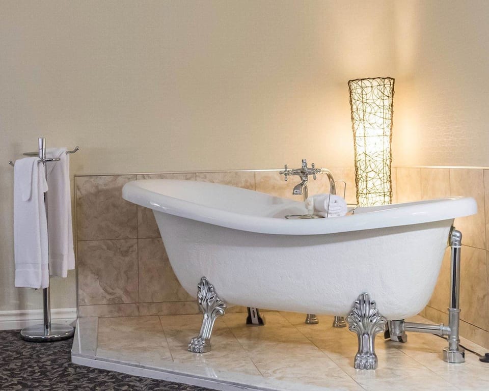 Free toiletries, hair dryer, towels