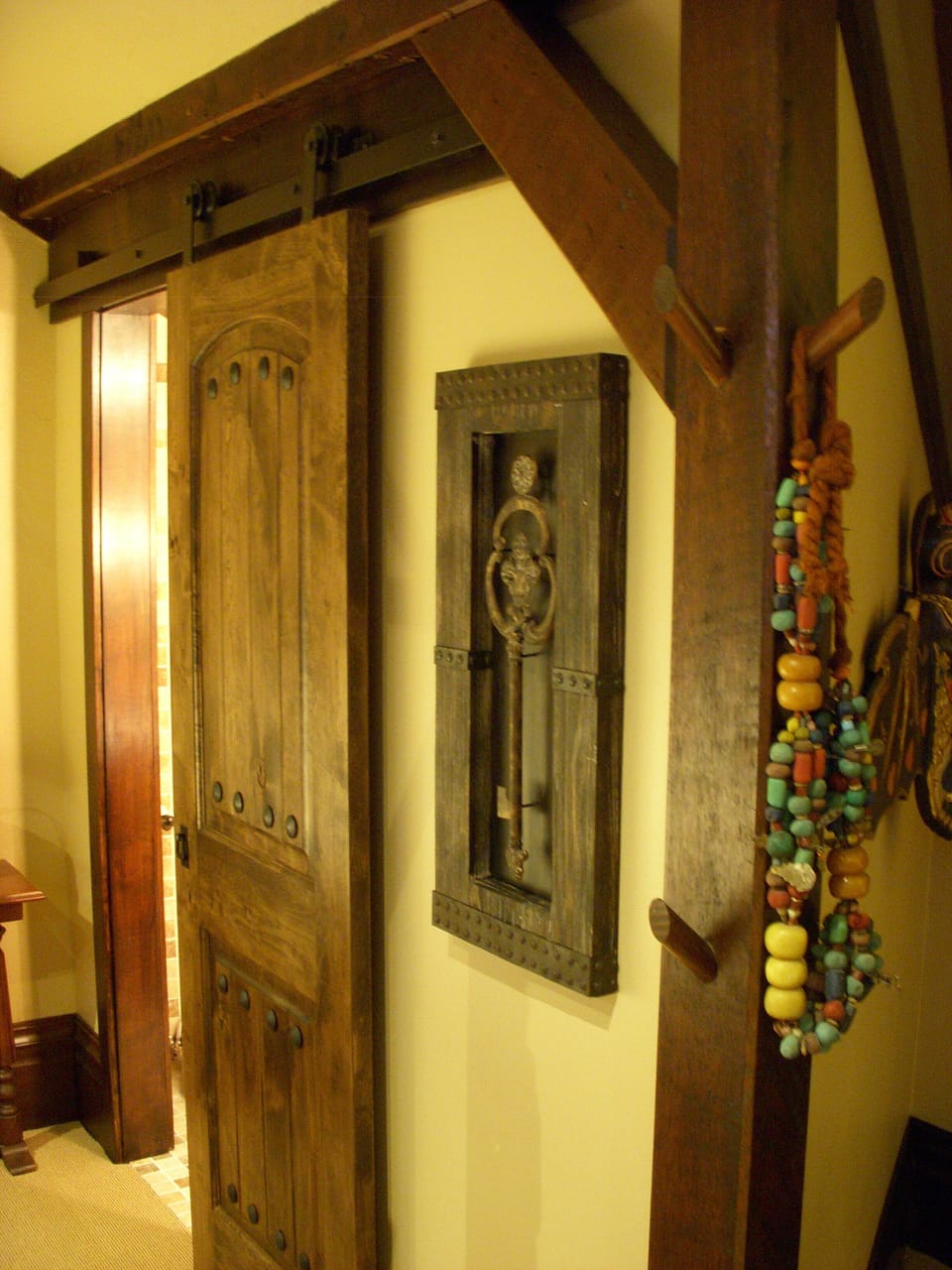  Details of sling door to upstairs 1/2 bath