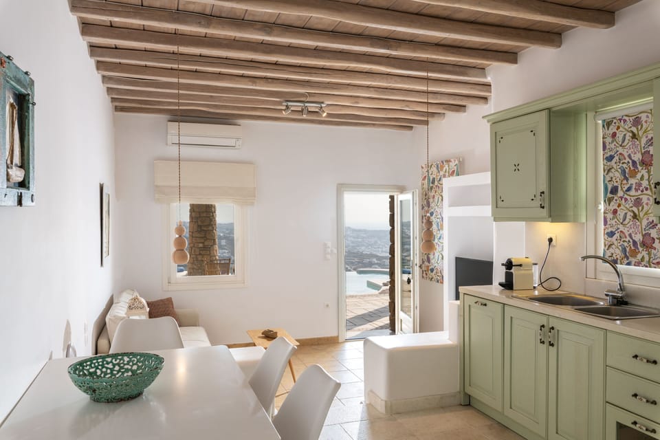 Mykonos Divino 1 - 1 bedroom Sea View Villa with private pool | Private kitchen | Fridge, oven, stovetop, dishwasher