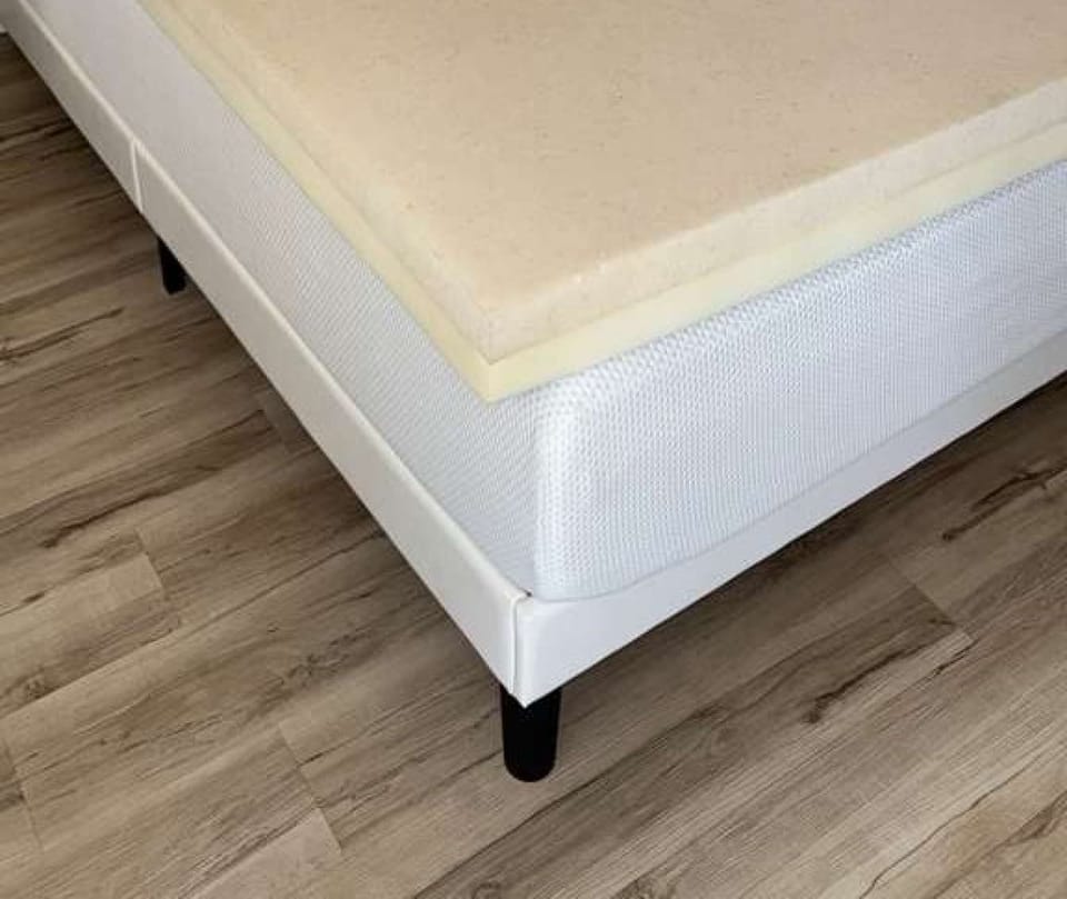 King mattress is Zinus memory foam with a foam topper