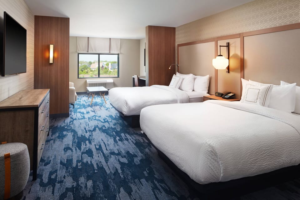 Premium bedding, pillowtop beds, individually furnished, desk
