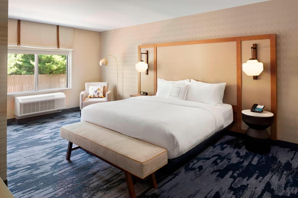 Premium bedding, pillowtop beds, individually furnished, desk