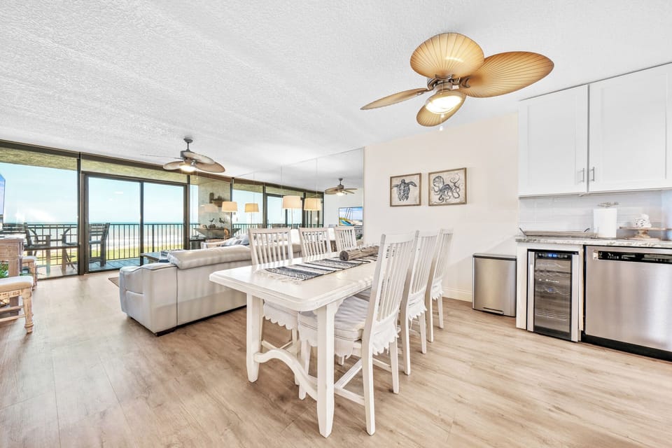 Why dine out when you can enjoy your meals in the oceanfront dining room, surrounded by breathtaking beach views?
