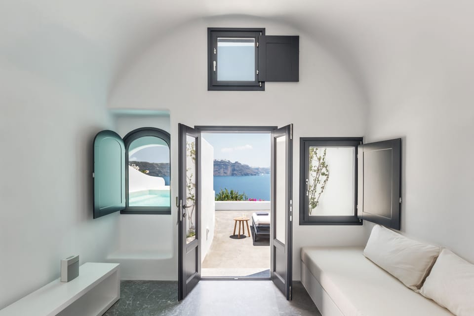Honeymoon Suite, Plunge Pool, Caldera View | View from room