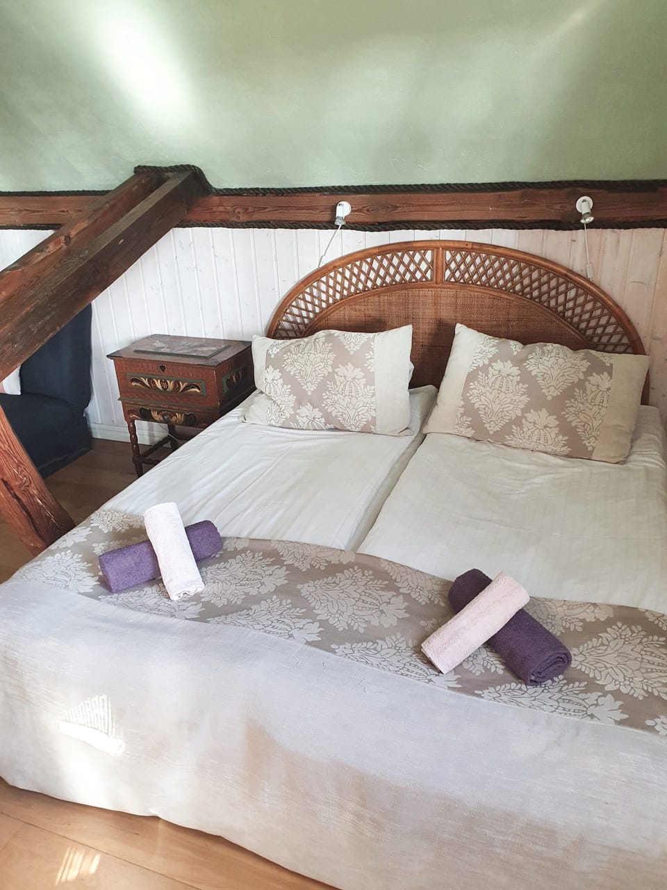Blackout drapes, iron/ironing board (on request), cribs (surcharge)