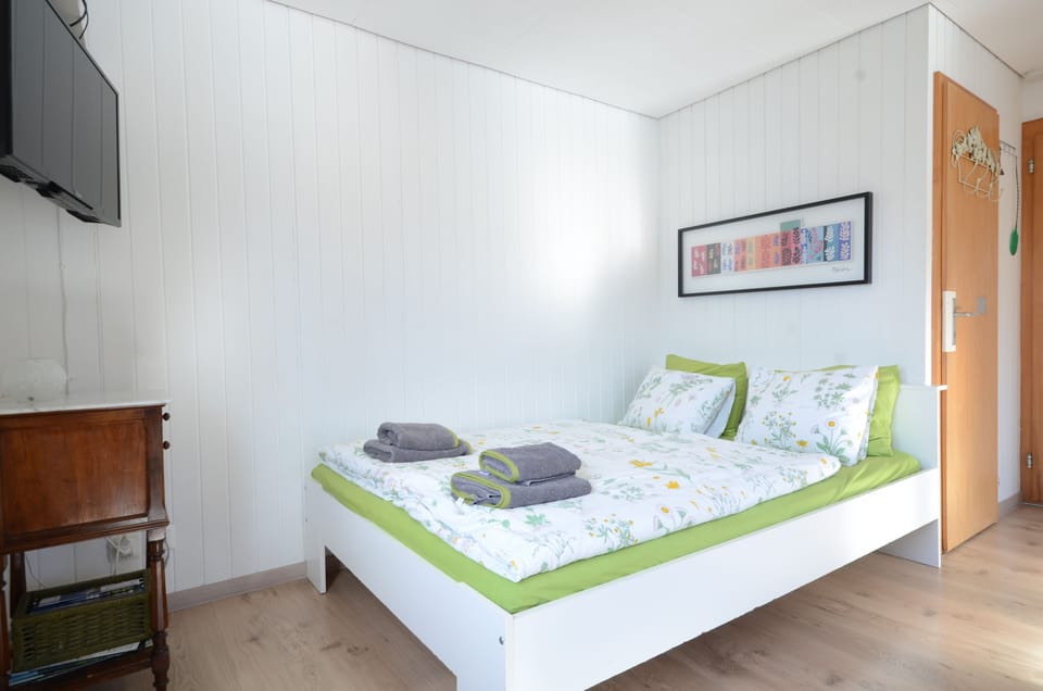 Comfortable double bed.