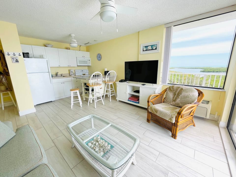 902 Lovers Key Beach Club Living Space & Kitchen