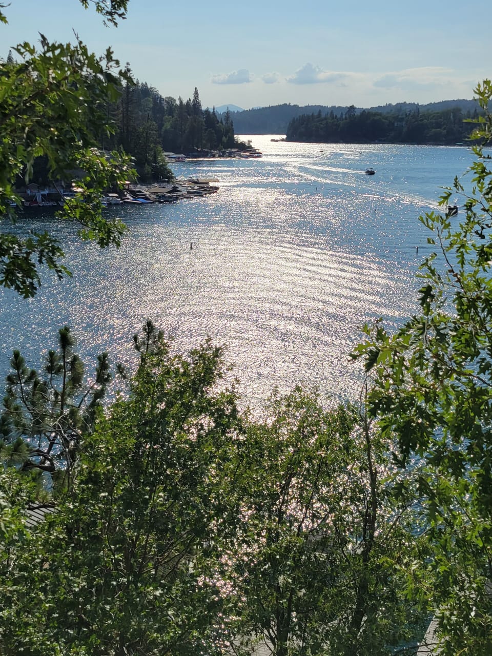 Lake view from deck