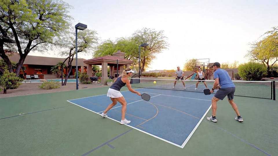 Pickleball players