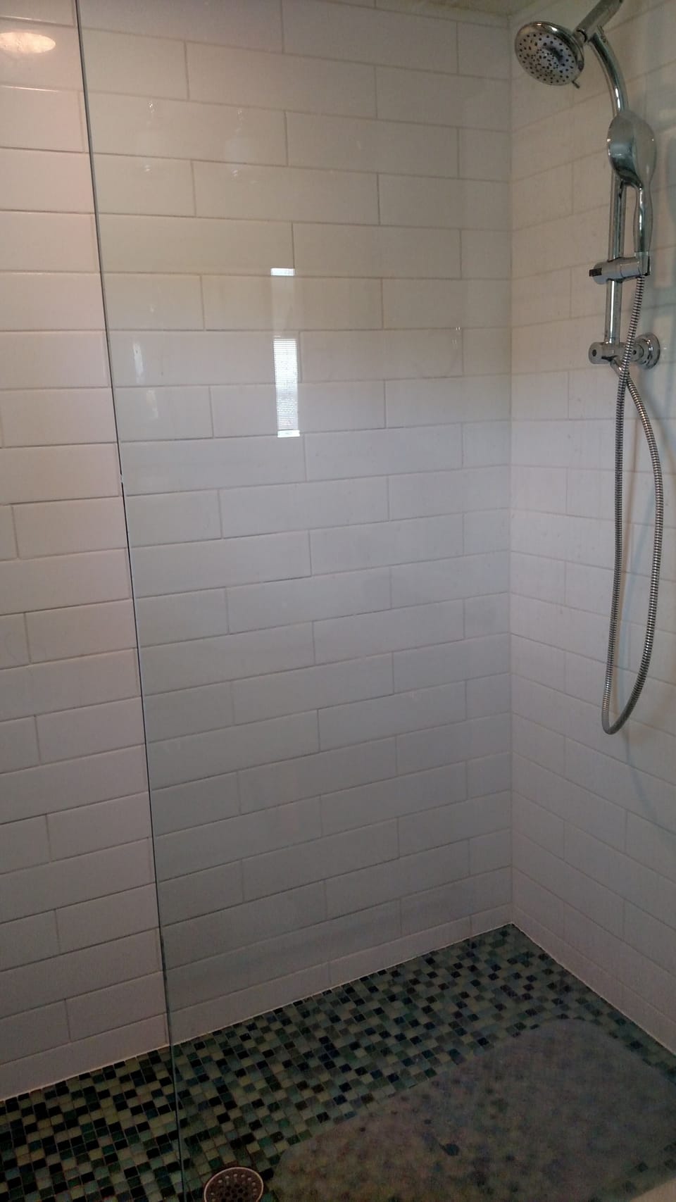 The shower is too big to even get a full picture of it.  