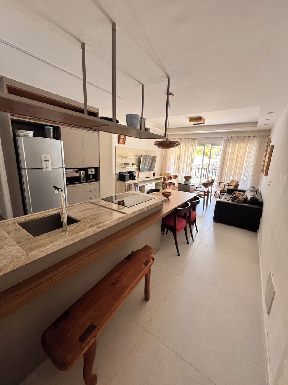 Apartment | Private kitchen | Fridge, microwave, blender, cookware/dishes/utensils
