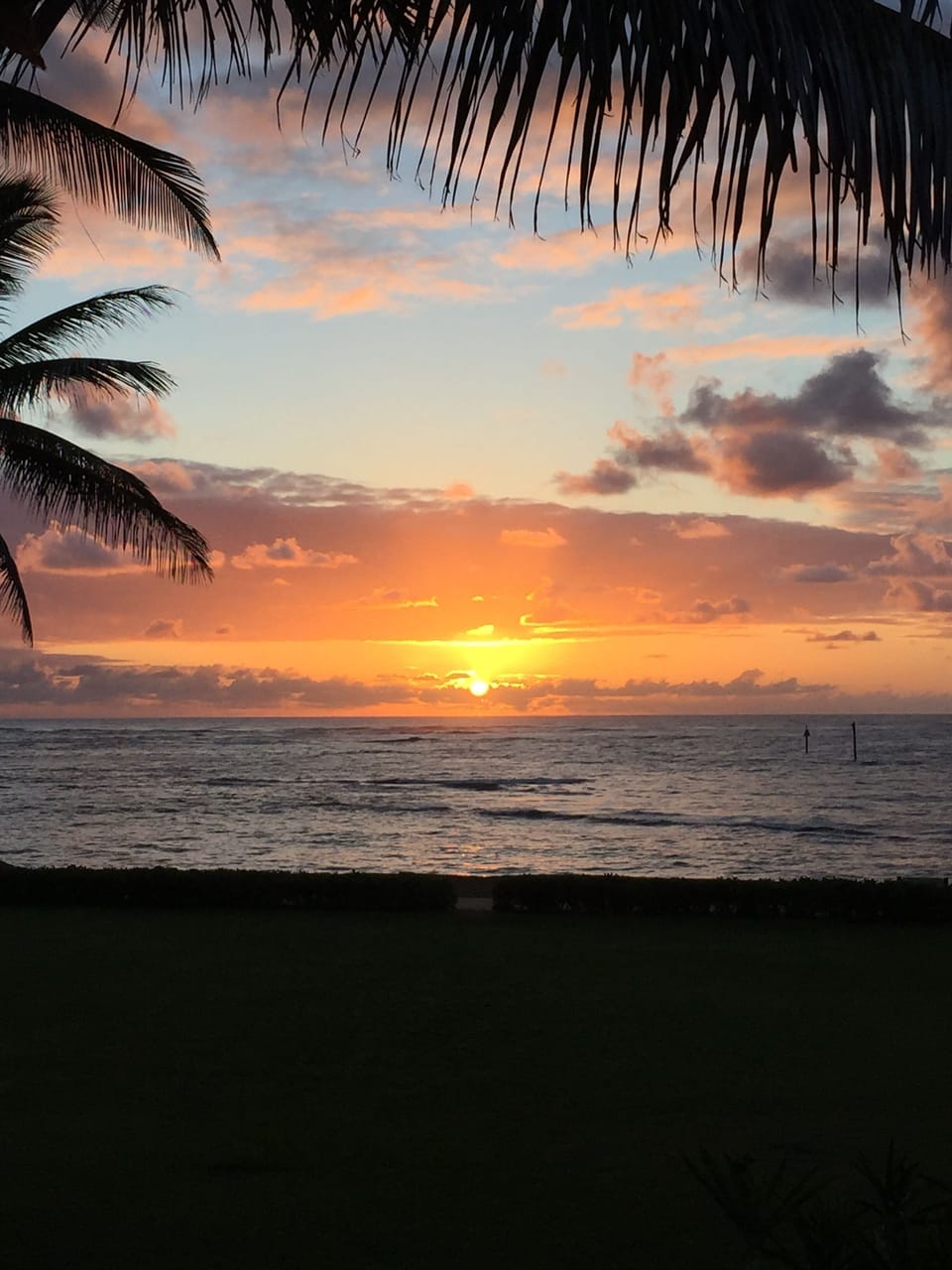 Sunrise viewed from our lanai
