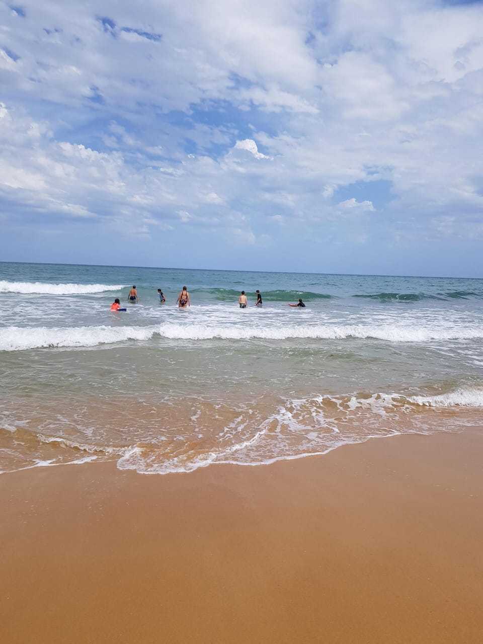 Swimming at Paradise Beach