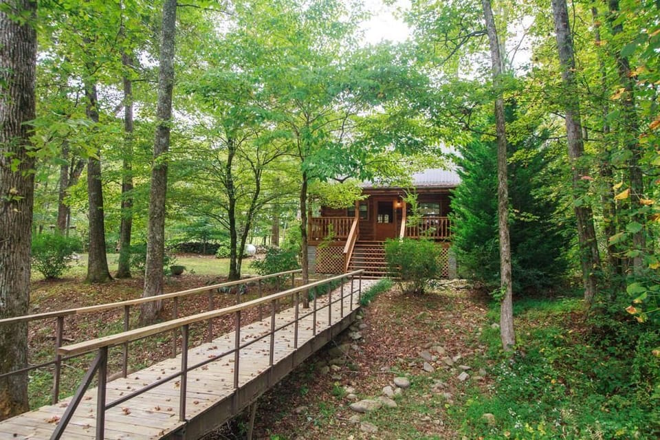 The bridge to...your personal paradise!  Small weddings welcome on our grounds!