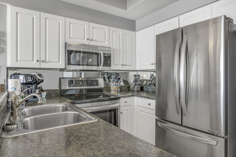 Stainless Steel appliances in the kitchen