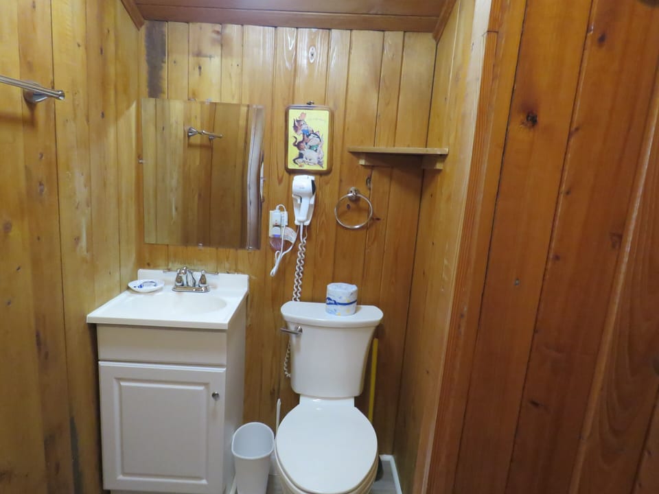 "The Loft" bedroom full bath also has a hair dryer 