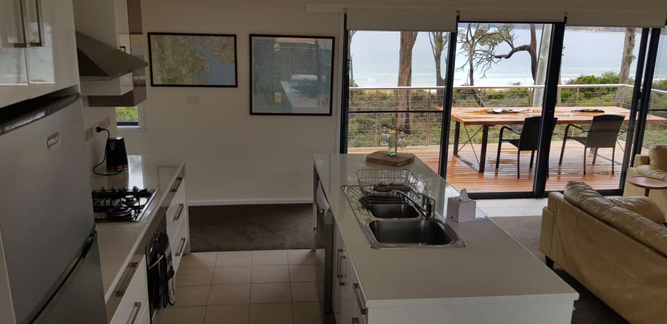 Kitchen and front deck
