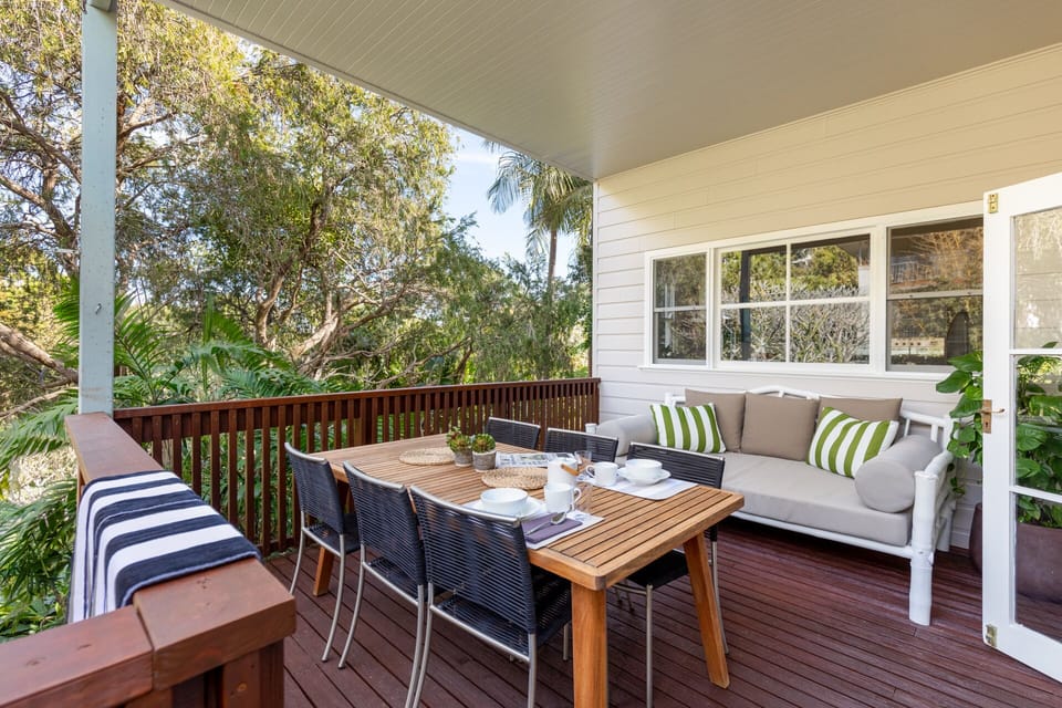 Enjoy relaxing on the large deck