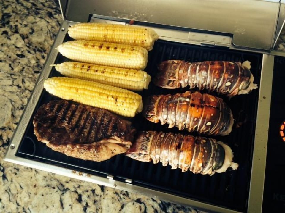 Our condo has it's own private grill on the balcony. ENJOY!