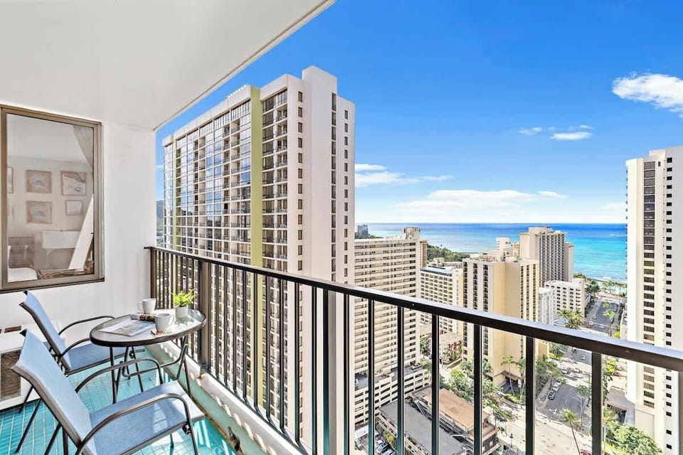 Enjoy the beautiful view of the ocean from your own private lanai!