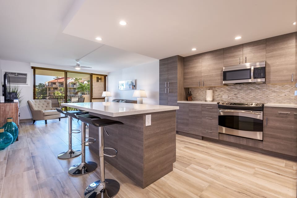 Fully Equipped Kitchen With New Appliances