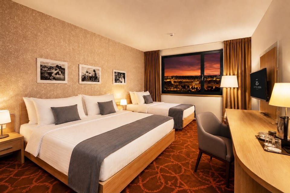 Hypo-allergenic bedding available, minibar, in-room safe, desk