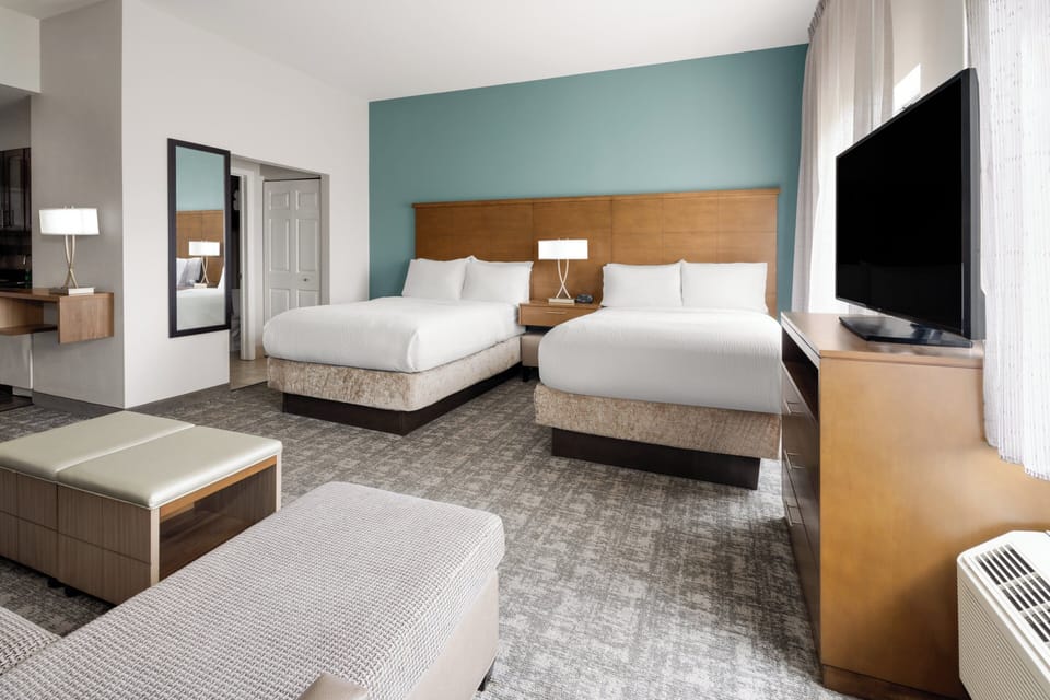 Studio Suite, 2 Double Beds, Kitchen | In-room safe, desk, iron/ironing board, WiFi (free)