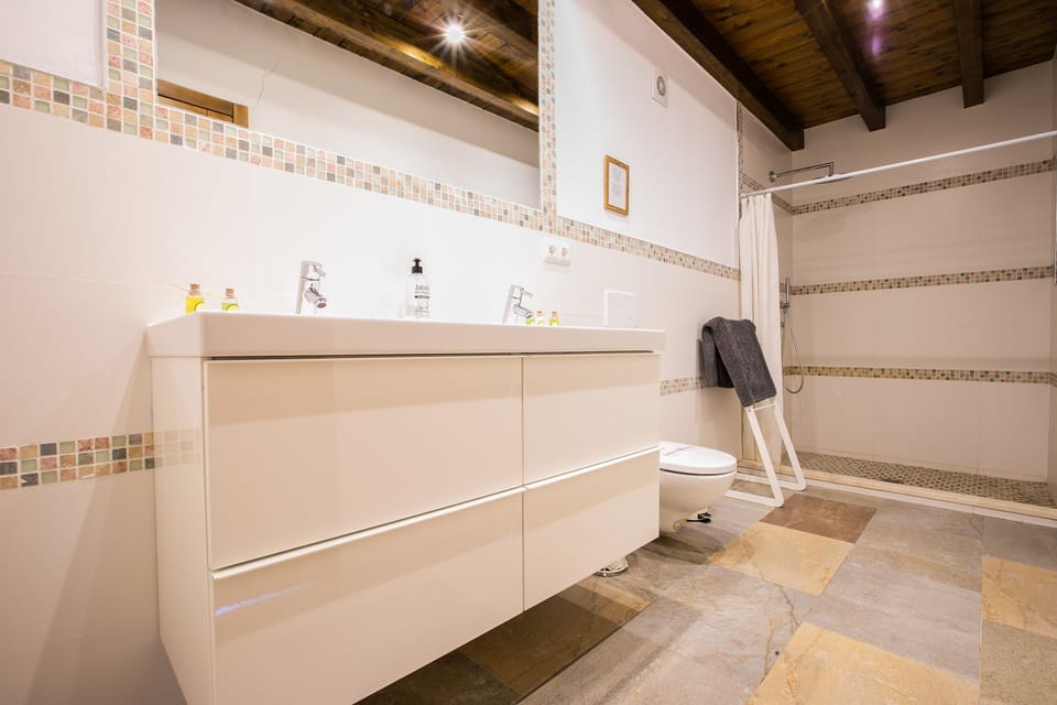 Deluxe Apartment, 2 Bedrooms | Bathroom | Shower, free toiletries, hair dryer, towels