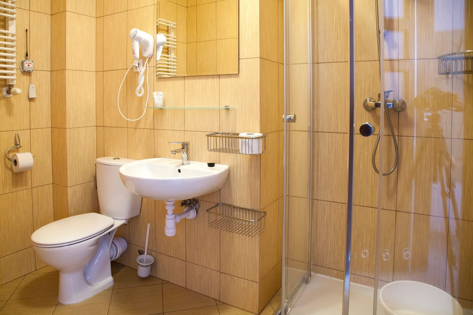 Single Room | Bathroom | Shower, free toiletries, hair dryer, towels